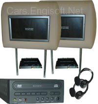 Mercedes Headrest TV And DVD System